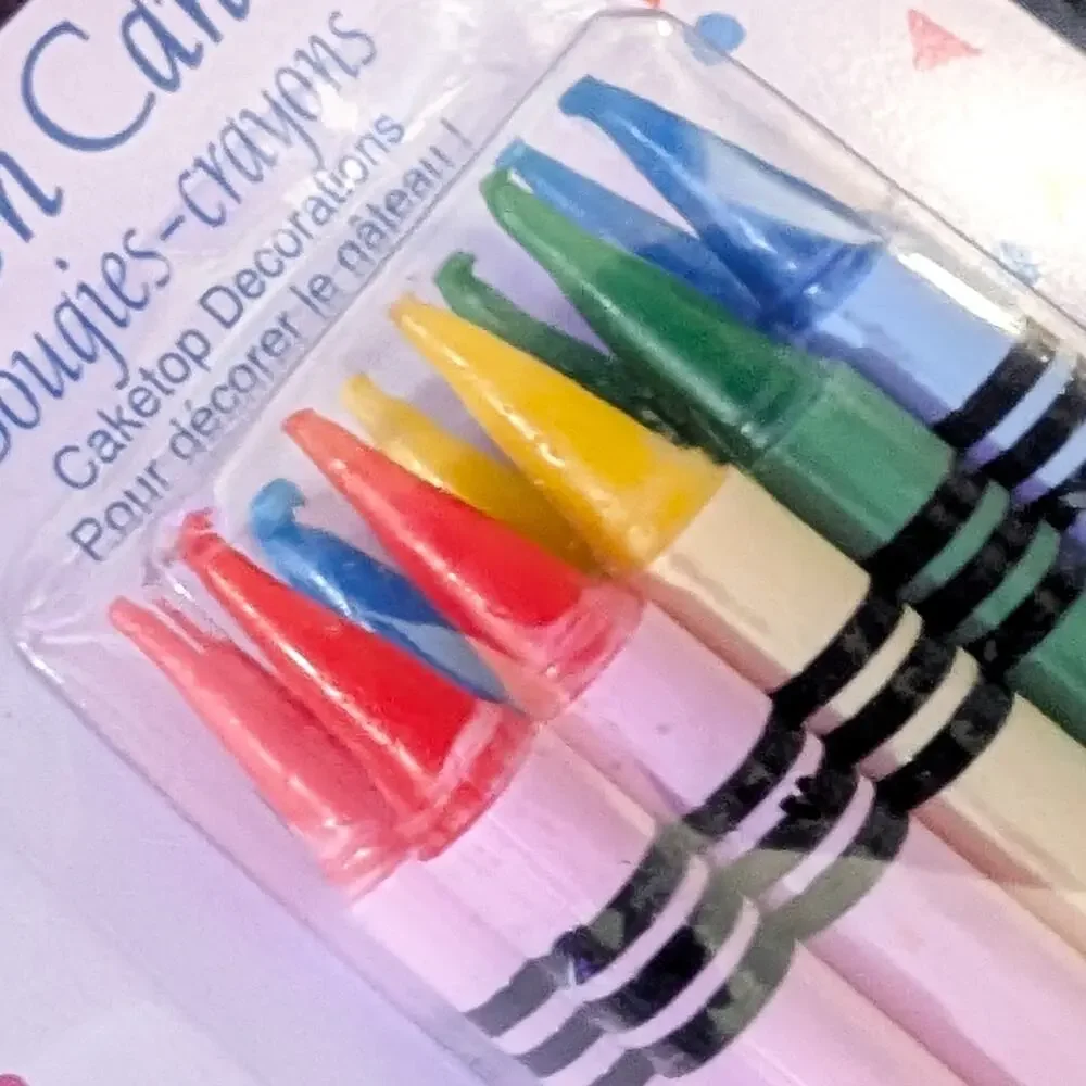 American Greetings Crayon Candles - 10 x 3 1/4